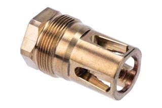 5/8x24 Hub-compatible flash hider, heat treated.